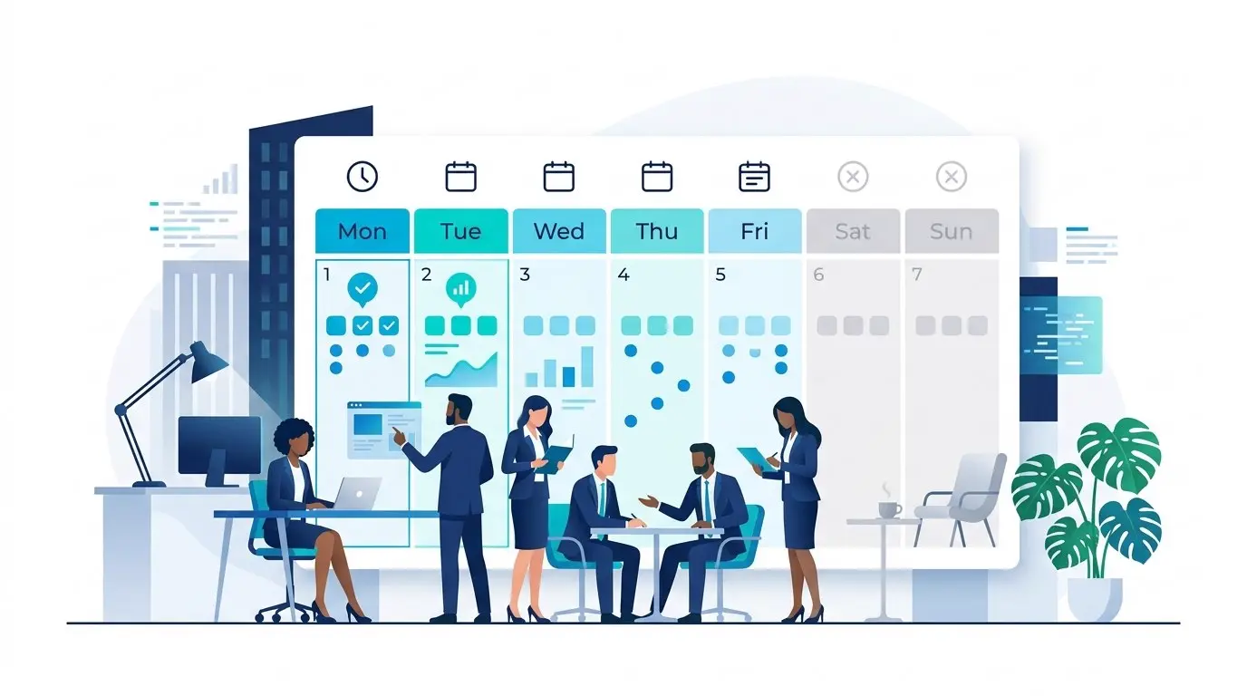 Business Day Calculator workspace illustration